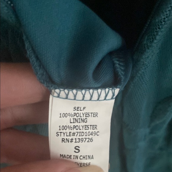 NEW Lily Rain Lace Boho Maxi Dress Romper Teal Tank Sz XS/S - Picture 7 of 8